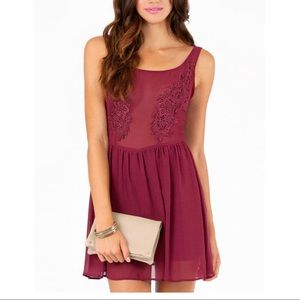 Tobi burgundy dress